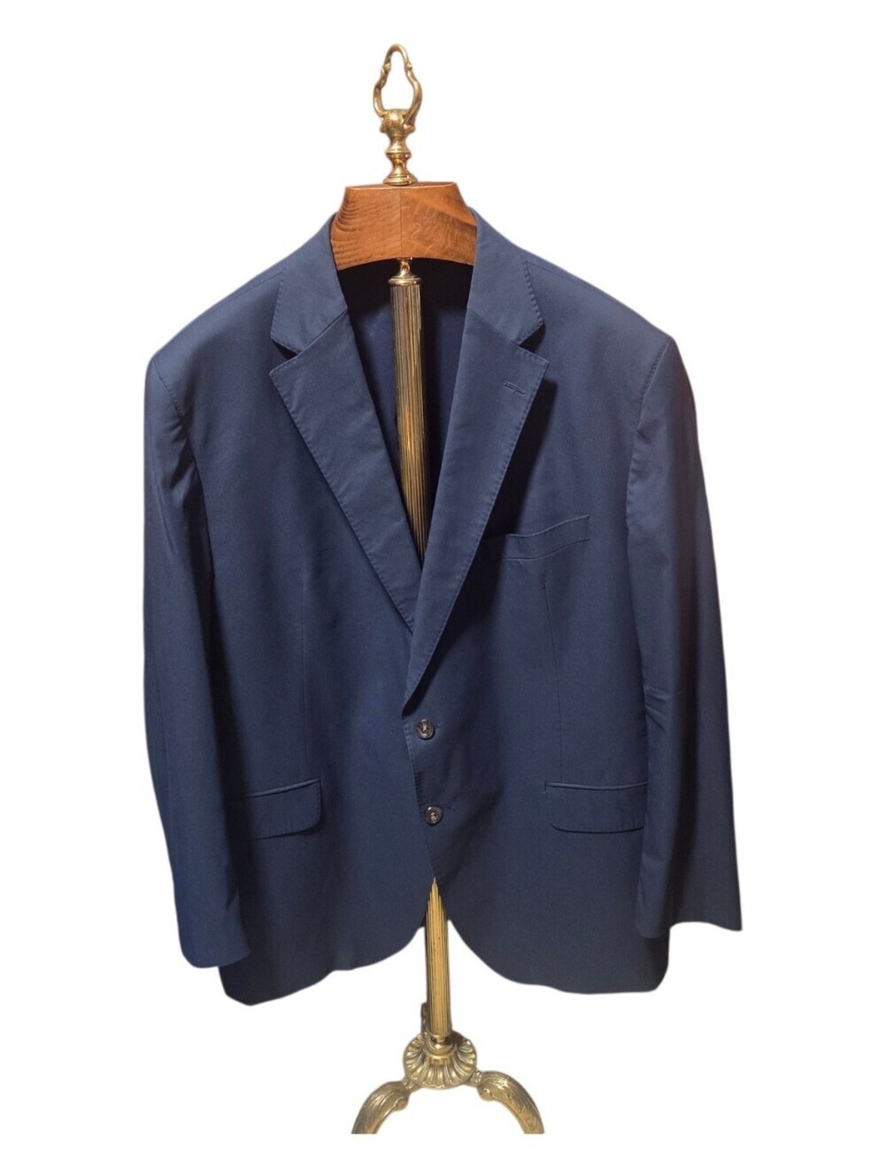 Loro Piana Cremieux Wool Blend Blue Blazer Sport Coat Made In Canada Size 48R